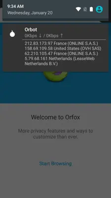 Orfox Tor Browser android App screenshot 9