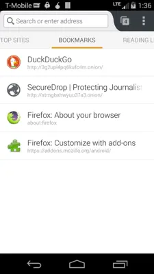 Orfox Tor Browser android App screenshot 3